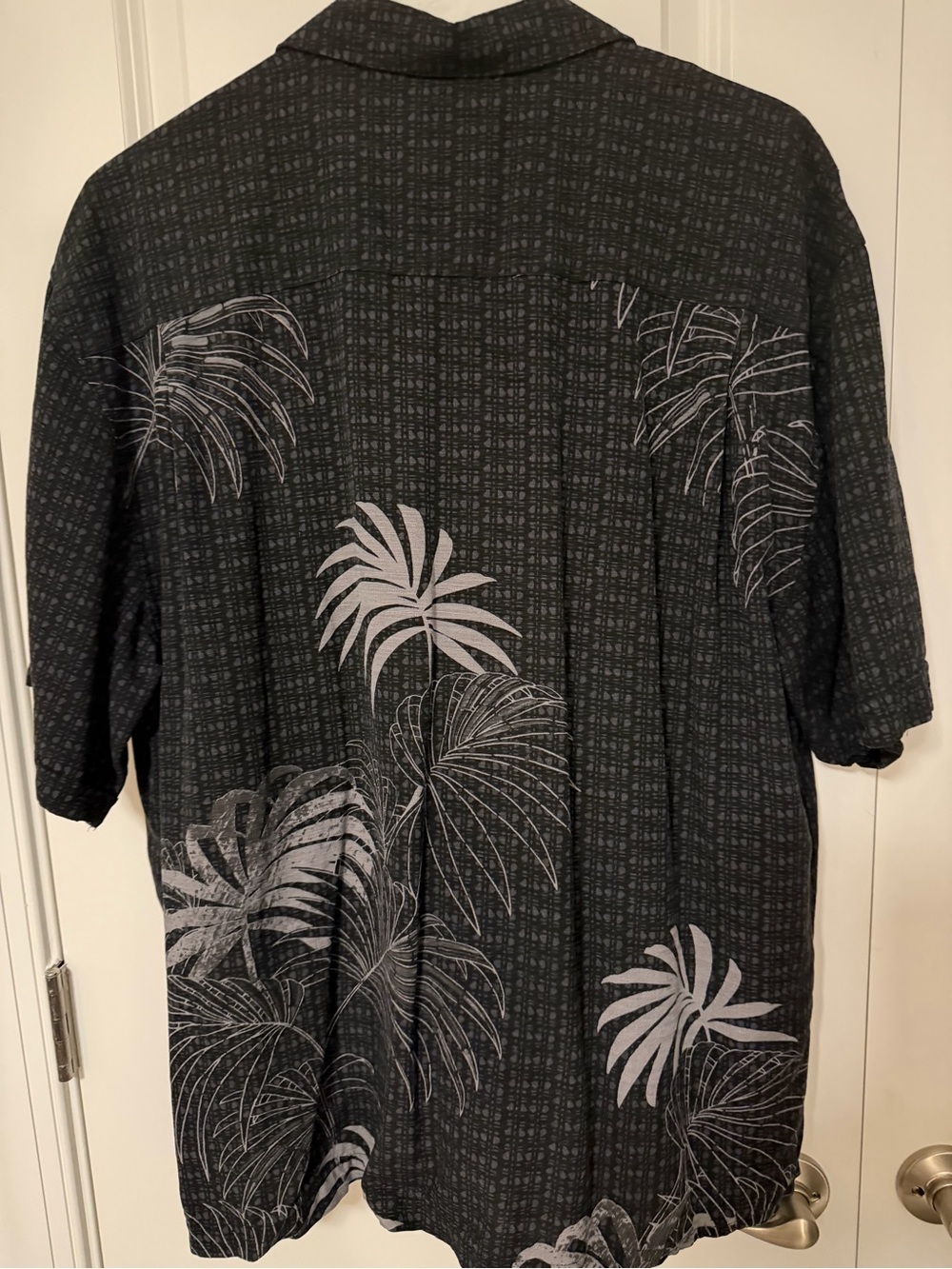 Mens Jamaica Jaxx Black Short Sleeve Tropical Print Button-Down Shirt XL - Picture 2 of 5